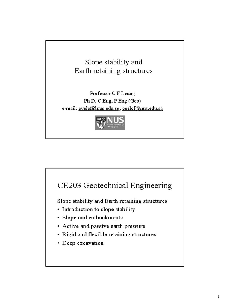 Retaining Wall Stability Analysis | PDF | Deep Foundation ...