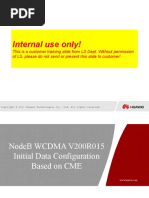 10-NodeB WCDMA V200R015 Initial Data Configuration Based On CME