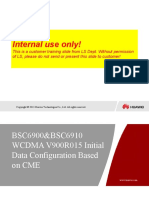 09-BSC6900 BSC6910 WCDMA V900R015 Initial Data Configuration Based On CME ISSUE 1.00