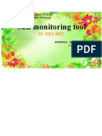 Self Monitoring Tool: Bokong Elementary School