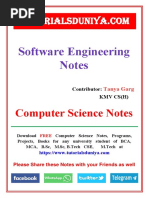 Software Engineering Notes - TutorialsDuniya