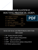 INTERIOR GATEWAY ROUTING PROTOCOL (IGRP)