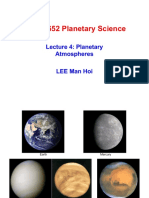 PHYS4652 Planetary Science: Lecture 4: Planetary Atmospheres LEE Man Hoi