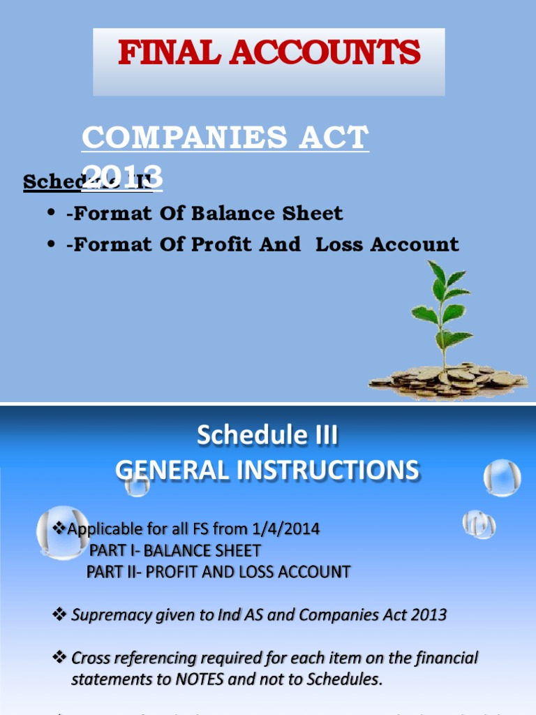 Final Accounts - Format and Theory | PDF