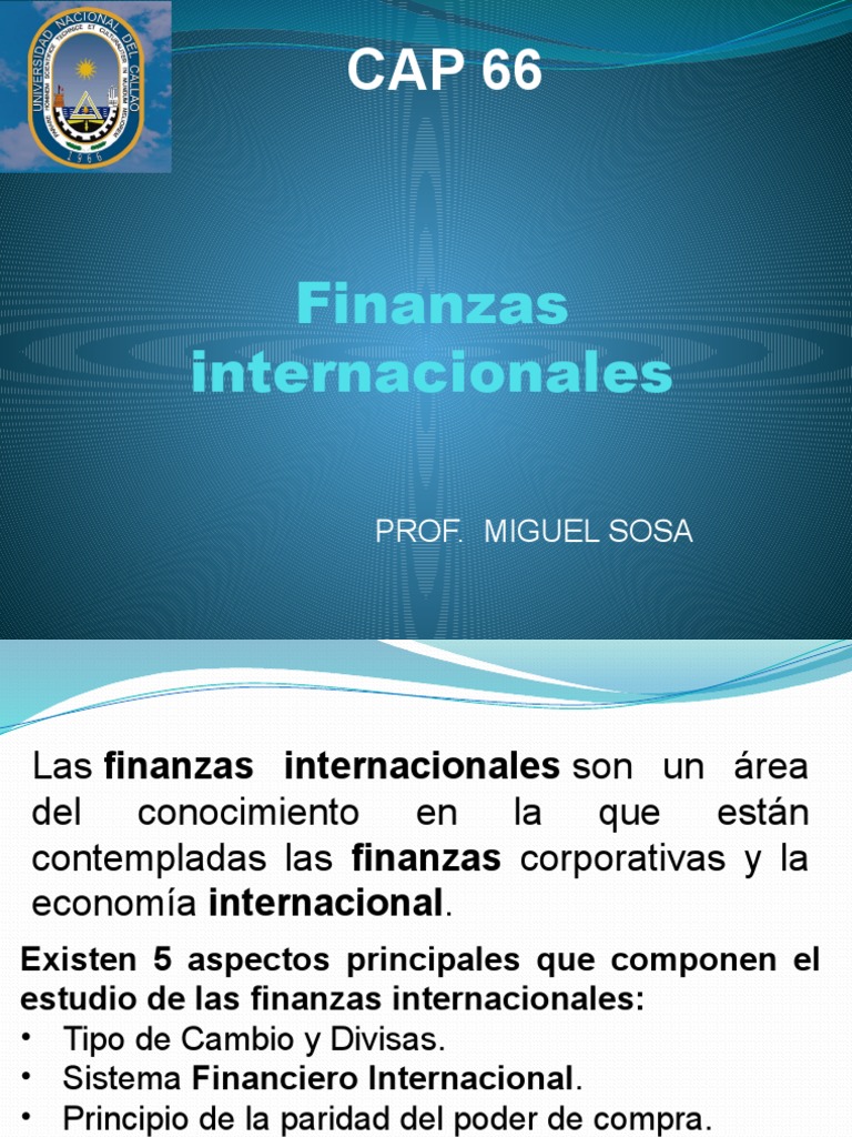 Aspectos Clave de Finanzas Internacionales | PDF | Mercados financieros ...