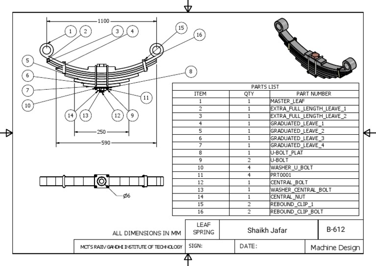 Engineering Parts List | PDF