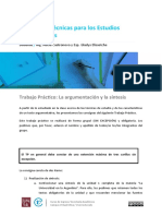 Trabajo Práctico - La Argumentación y La Síntesis - 2022