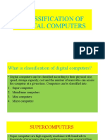 CLASSIFICATION OF DIGITAL COMPUTERS