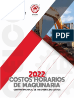 Catalogo de Costos Horario de Maquinaria 2022