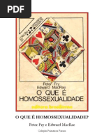 O que é Homossexualidade - Peter Fry e Edward MacRae
