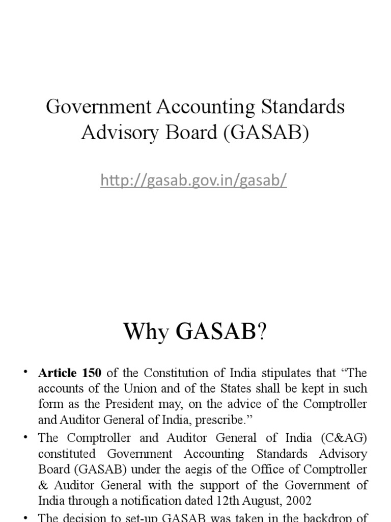 Understanding GASAB and IGAS Standards | PDF | Law