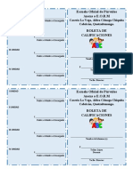 Cuadro de Calificaciones