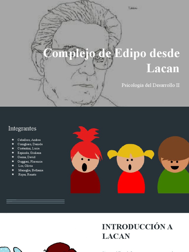Complejo de Edipo Lacan PDF Jacques Lacan Complejo de Edipo
