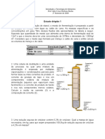 Estudo Dirigido 1 - Balanço de Massas