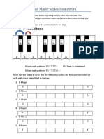 T O N Esemitone: Year 7 Major and Minor Scales Homework