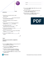 UNIT 5: Language Test B: Vocabulary