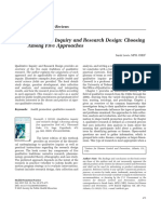 Qualitative Inquiry and Research Design: Choosing Among Five Approaches