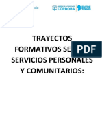 Trayectos Formativos Servicios Personales y Comunitarios