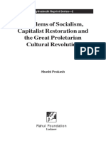 Problems of Socialism Capitalist Restoration and Great Proletarian Cultural Revolution