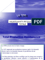 La TPM: Maintenance Productive Totale