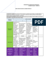 Rúbrica Para Evaluar El Examen Parcial