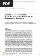Benefícios ecossistêmicos e econômicos do Parque Nacional da Chapada dos Guimarães