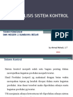 Menganalisis Sistem Kontrol SMK Kls X