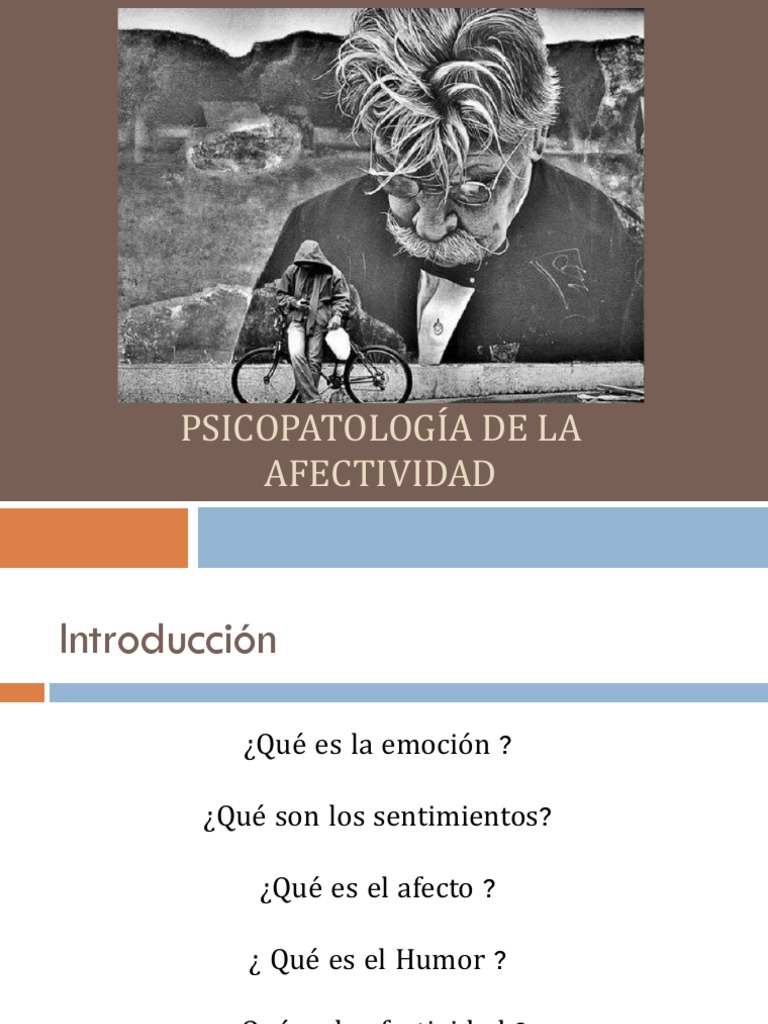 Psicopatologia de La Afectividad | PDF | Ansiedad | Las emociones