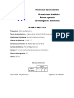 358 Sistemas Operativos Trabajo Sustitutivo de Pruebas 2022