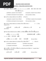 Multiple Choice Questions Chapter - 1 Relations and Functions Q1. If A