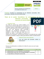 Ficha1 Ciencia y Tecnología Sesión 1 Exp 1 Quinto Grado - Octubre 2020