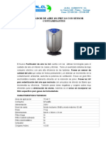Purificador aire sensor contaminantes ALBA AMBIENTE