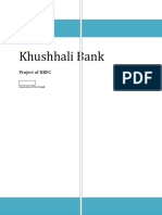 Khushhali Bank: Project of NBFC