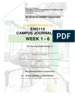 ENG 115 Campus Journalism Module Week 1 6