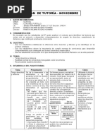 Plan de tutoría derechos y convivencia