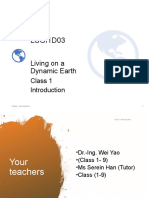LSGI1D03: Living On A Dynamic Earth