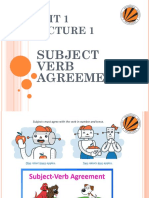 Unit I LECTURE 1 Subject Verb Agreement (1) (2 Files Merged)