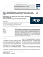 Eﬀect of Alginate Concentration in Wastewater Nutrient Removal Using AlginatE