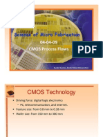 Science of Micro Fabrication: 04-04-09 04-04-09 CMOS Process Flows