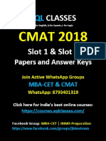 CMAT 2018 Paper & Answer Keys-1-1