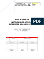 XXXX-AQC-6-PO-001 - A Instalaciones Redes Exteriores de Agua Potable