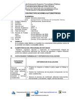 silabo de Rectificaciones Automotrices