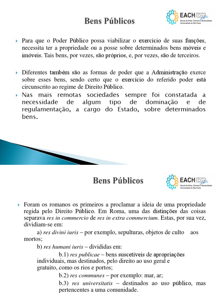 Bens Públicos Dominicais: Conceitos e Exemplos | PDF