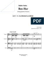 IMSLP654396-PMLP1049045-Dae-Ho Eom's Ben-Hur Ballet Suite For String Quartet Act 1 No.4 Accidental Accident