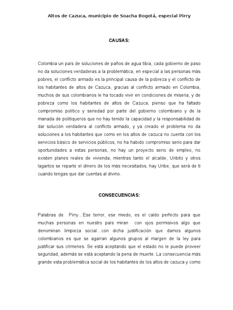 Altos de Cazuca | PDF | Colombia | Bogotá