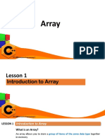 Lesson 1 Introduction To Array