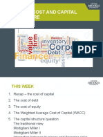 Week 6 Capital Cost and Capital Structure