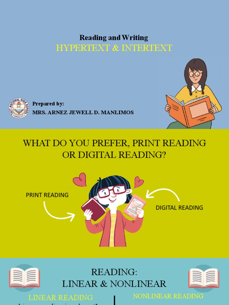 Hypertext & Intertext Reading and Writing PDF Hypertext