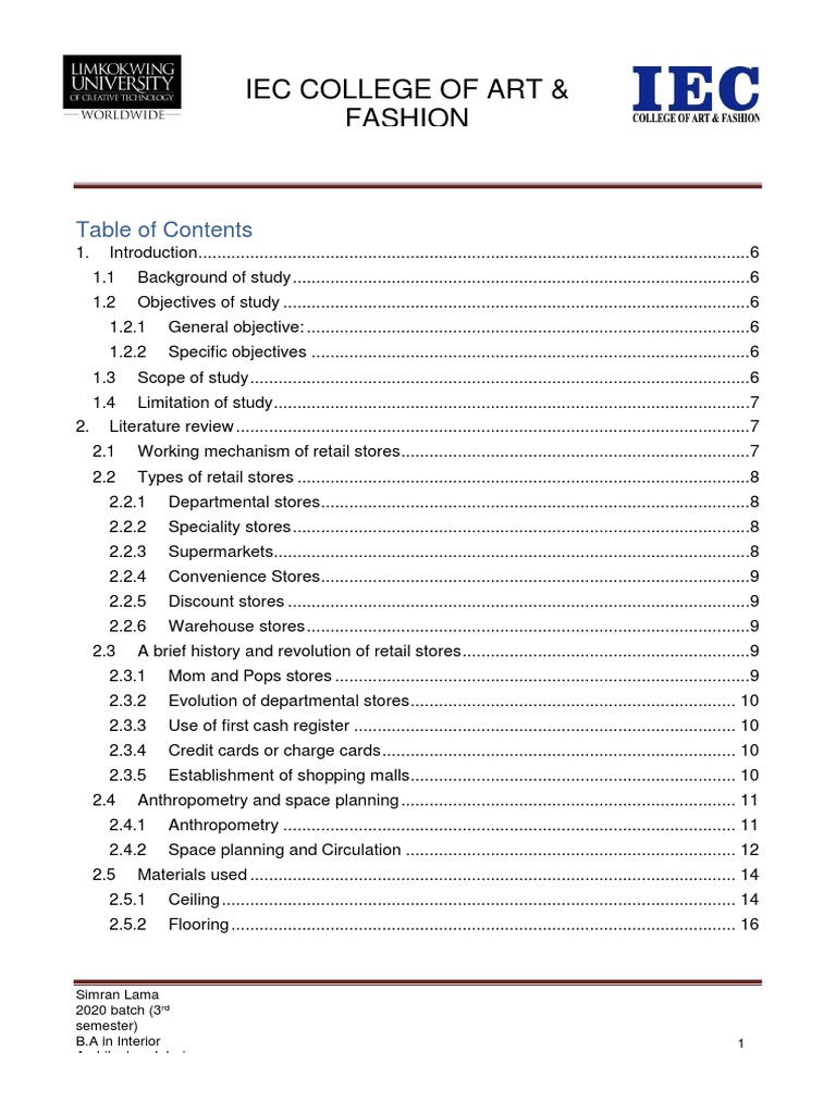 Retail Store Report | Download Free PDF | Flooring | Rock (Geology)