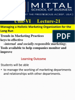 L21 Managing A Holistic Marketing Organization For The Long Run